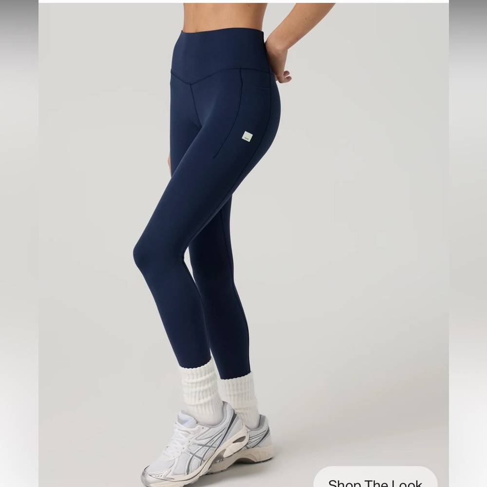 Vuori Navy High-Waist Performance Leggings - Picture 3 of 6